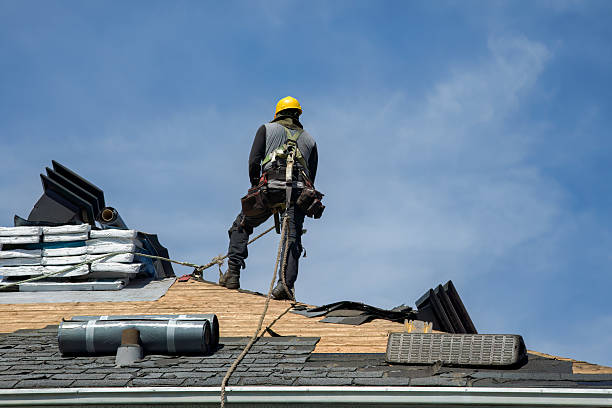 Professional Roofing technician working in Huguenot, NY